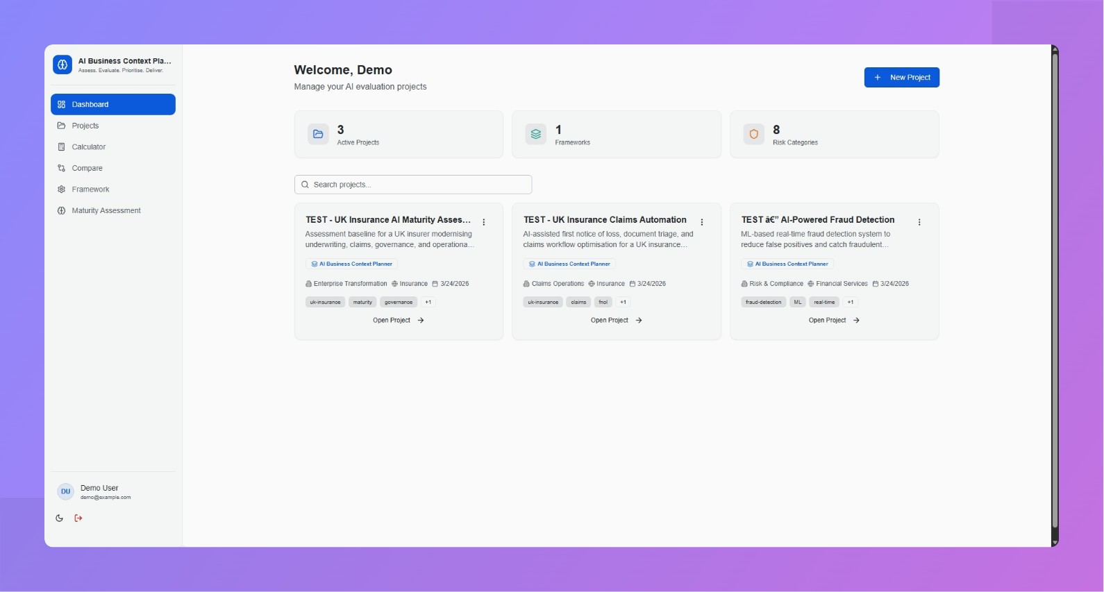 AI Business Context Planner & Maturity Assessor